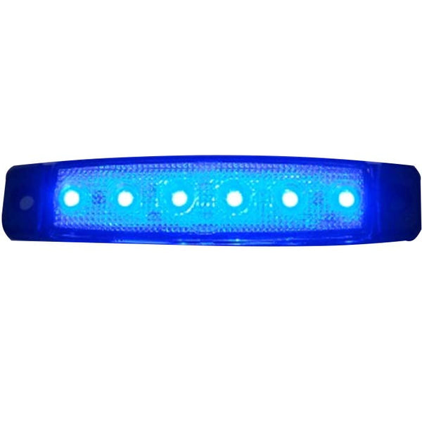 UNIVERSALE Originale Side Marker 6 LED Blu 12/24V | Fratelli Leo.