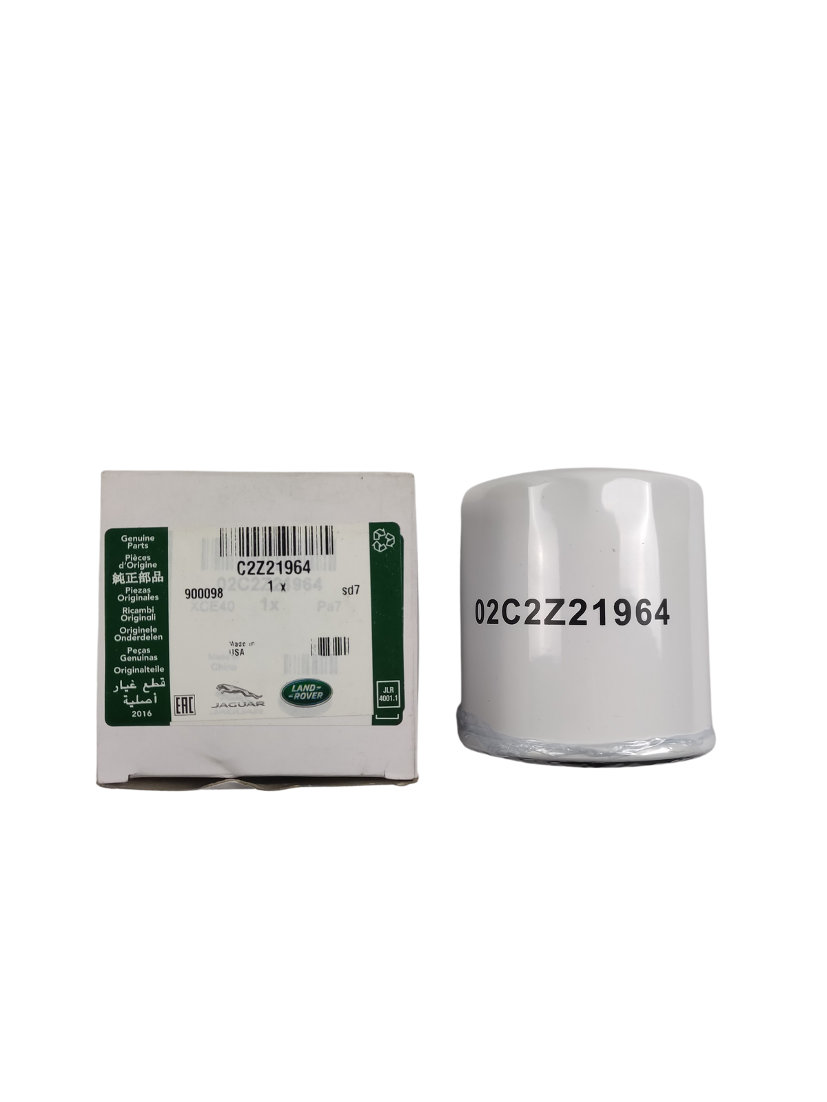 Jaguar filtro dell'olio oem c2z21964