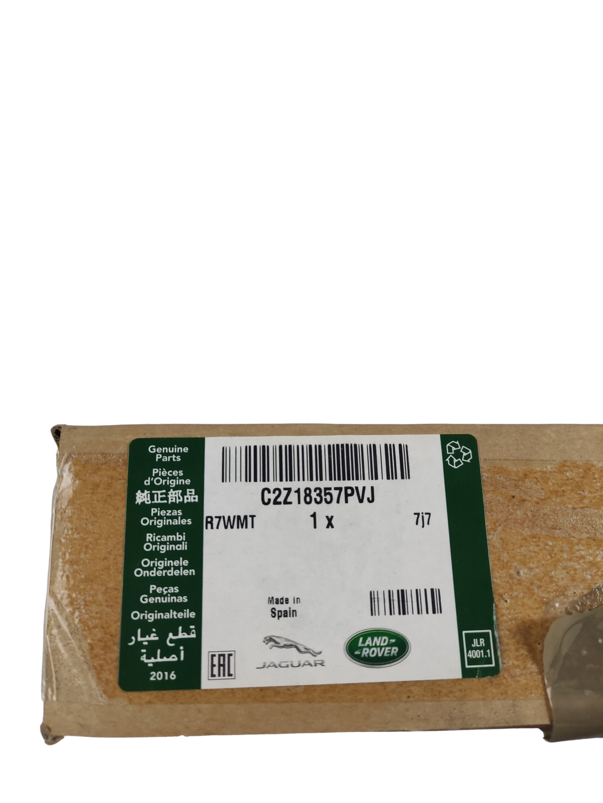 Jaguar lampada di cortesia oem c2z18357pvj