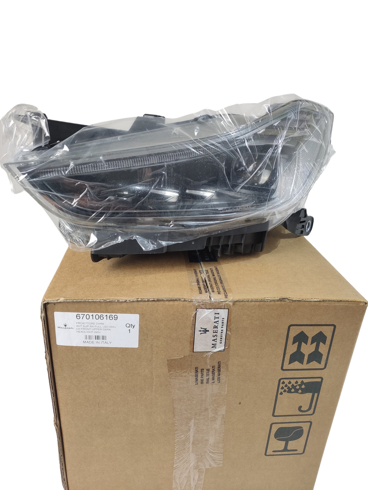Maserati faro anteriore dark sinistro ghibli oem 670106169