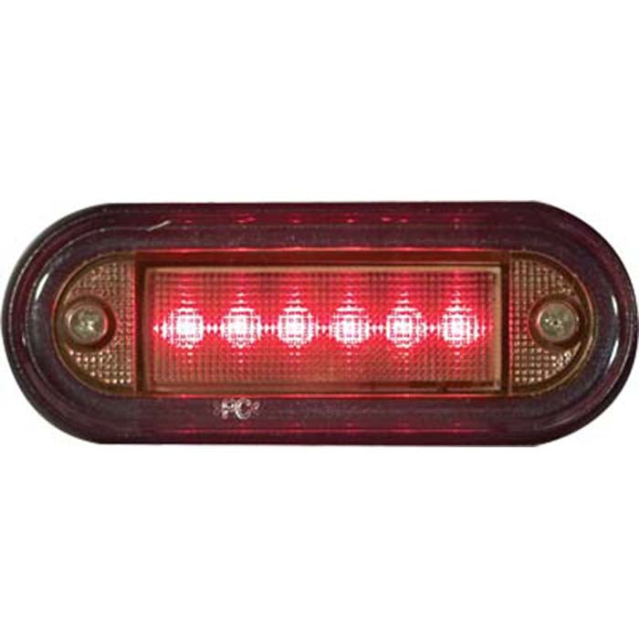 Fiat fanale ingresso rosso led 24v | fratelli leo