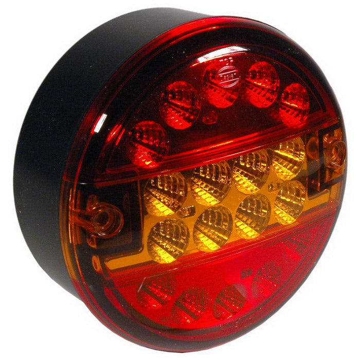 Universale fanale posteriore tondo led rosso 3 funzioni d 140 | fratelli leo