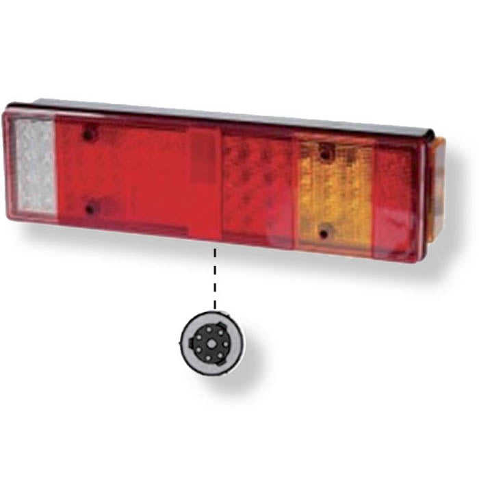 Universale fanale posteriore dx 7 funzioni led | fratelli leo