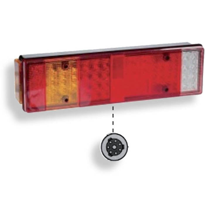 Universale fanale posteriore sx 7 funzioni led | fratelli leo