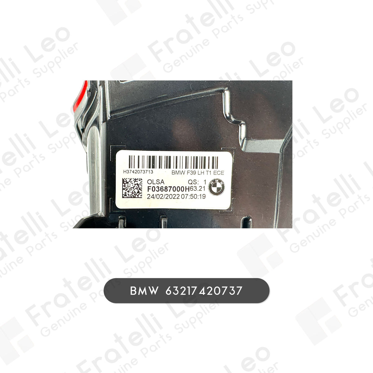 Bmw x2 f39 fanale posteriore esterno led sinistro oem 63217420737 dal 2016