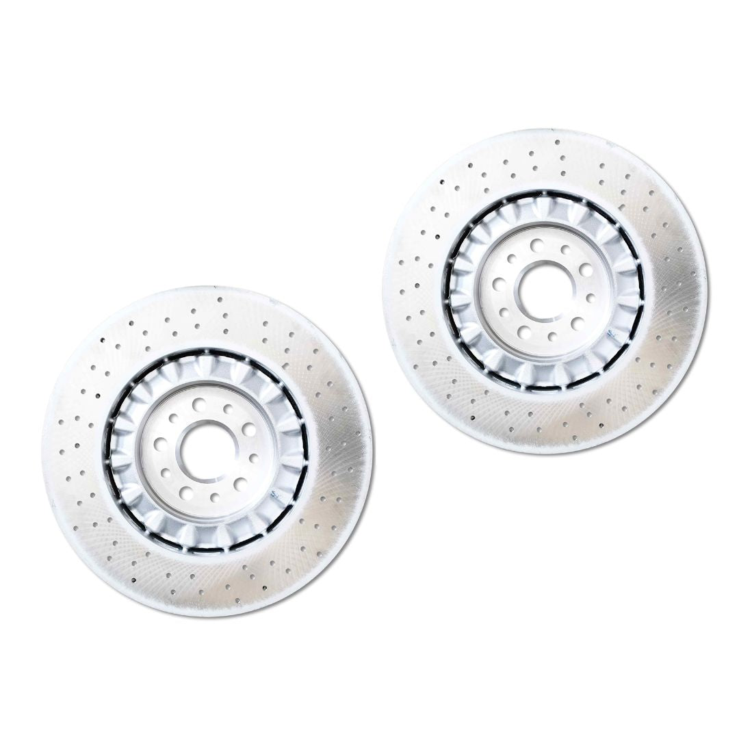 Maserati levante set 2 pezzi dischi freno anteriori shw originale oem 670037769