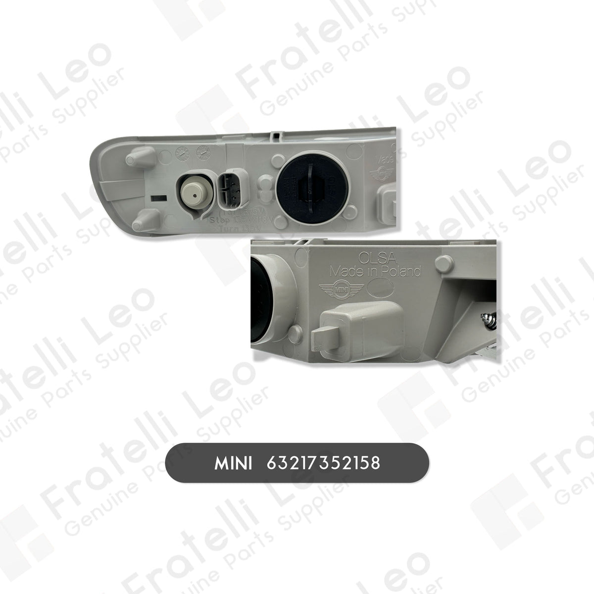 Mini clubman originale fanale posteriore retronebbia paraurti dx   63217352158