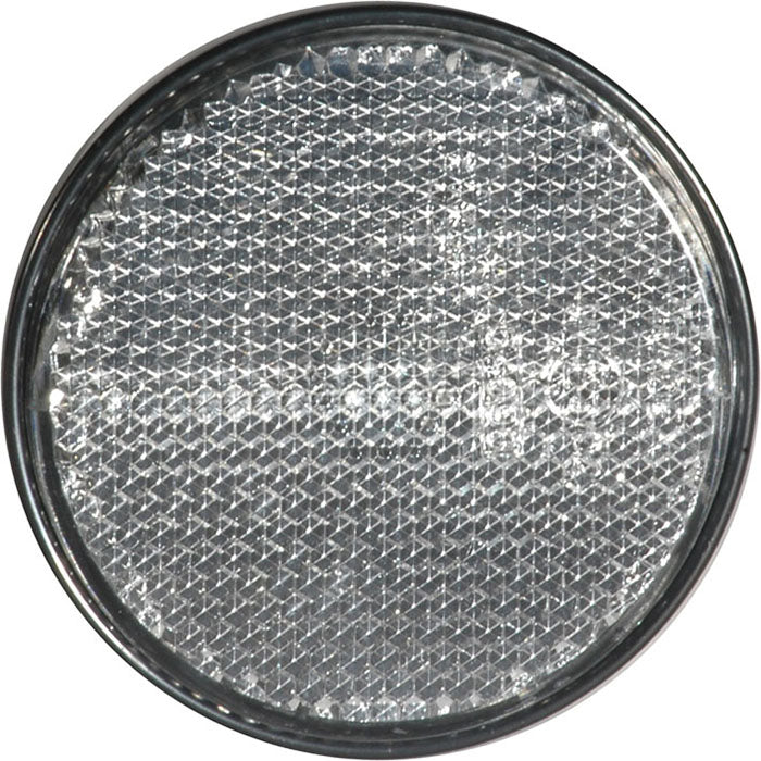 Universale catadiottro d 60 mm adesivo bianco | fratelli leo