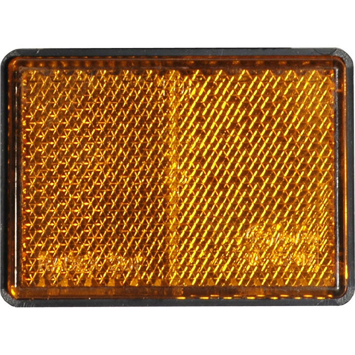 Universale catadiottro 63x51 adesivo arancione | fratelli leo