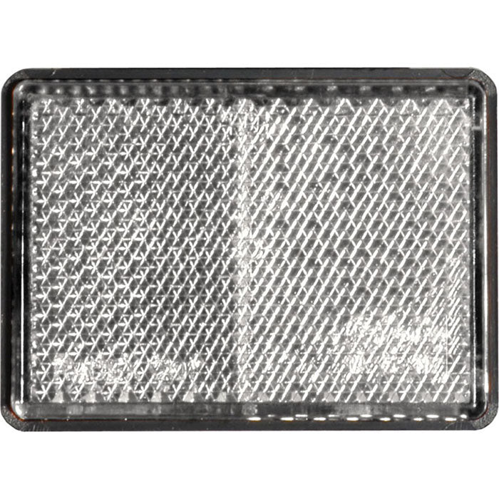 Universale catadiottro 63x51 adesivo bianco | fratelli leo