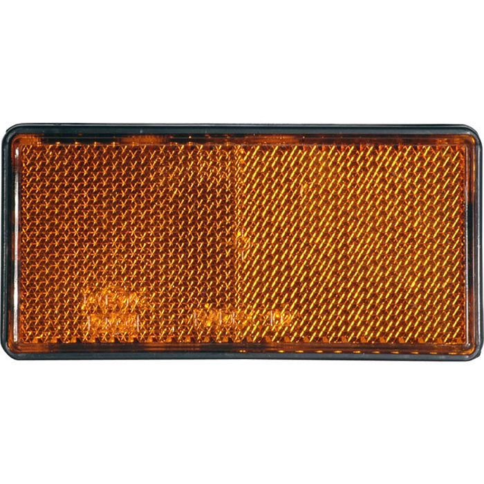 Universale catadiottro 51x103 adesivo arancione | fratelli leo