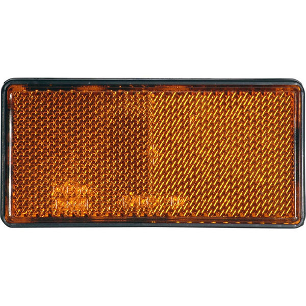 UNIVERSALE Catadiottro 51x103 Adesivo Arancione | Fratelli Leo.