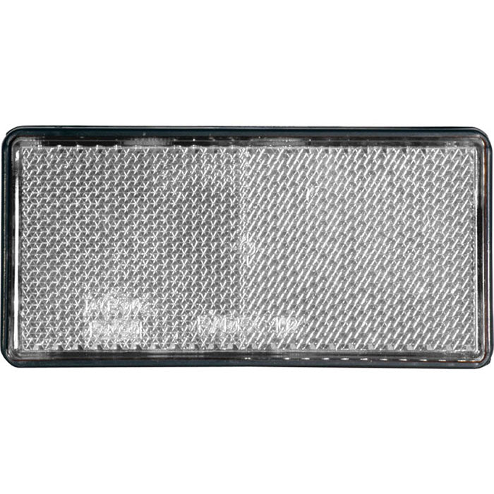Universale catadiottro 51x103 adesivo bianco | fratelli leo