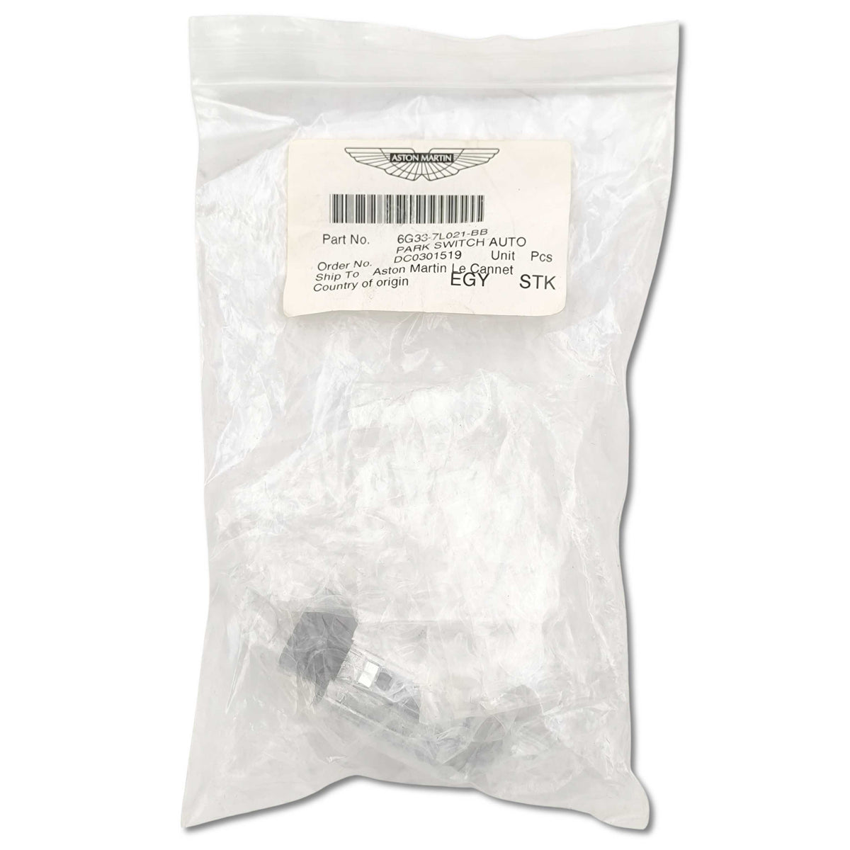 Aston martin interruttore parcheggio cambio automatico oem 6g33 7l021 bb dal 2005