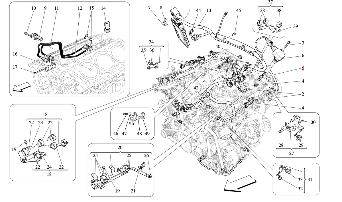 Maserati quattroporte ghibli levante candela accensione ngk originale oem 310235
