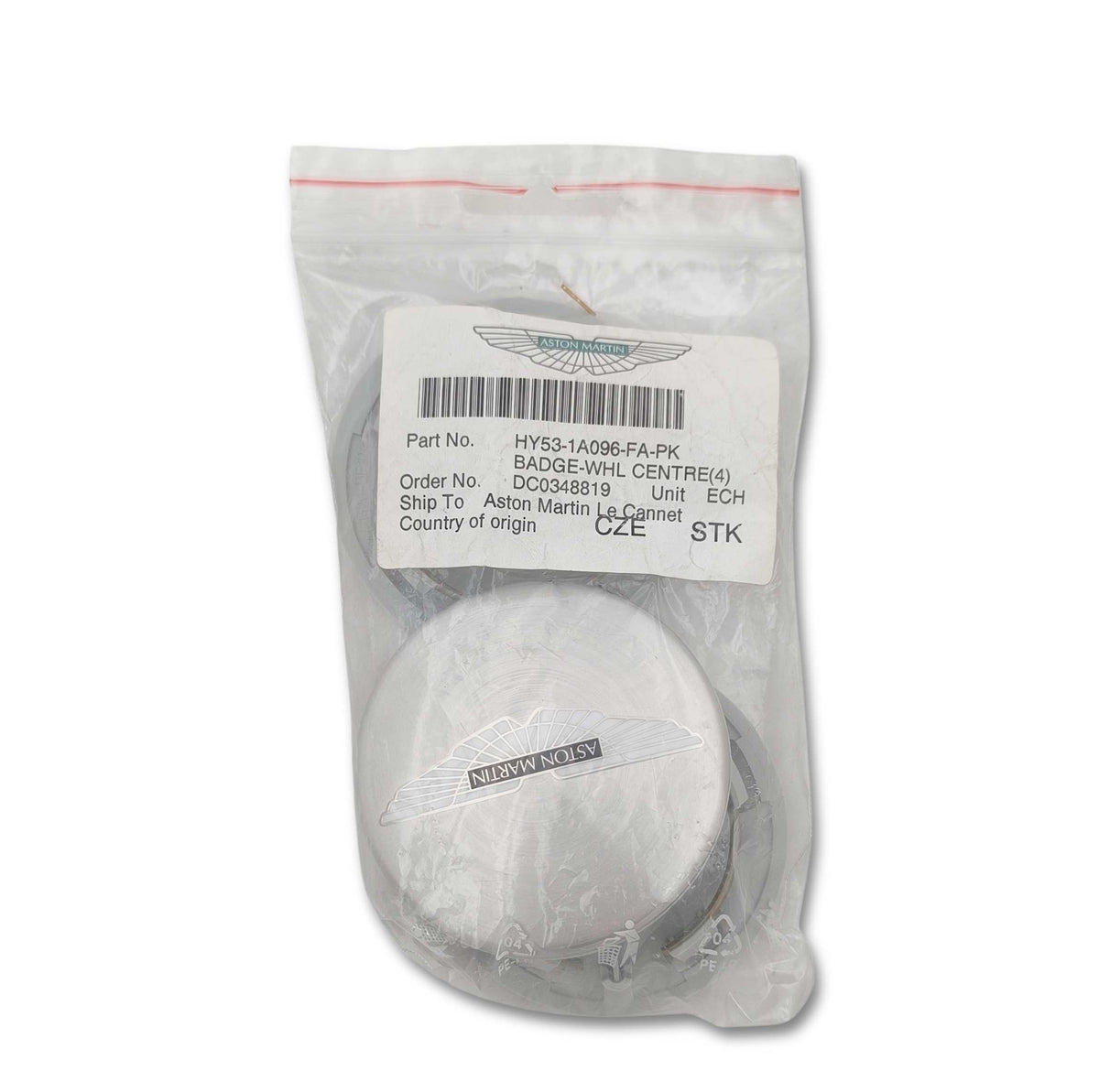 Aston martin set coprimozzi oem hy53 1a096 fa pk dal 2016