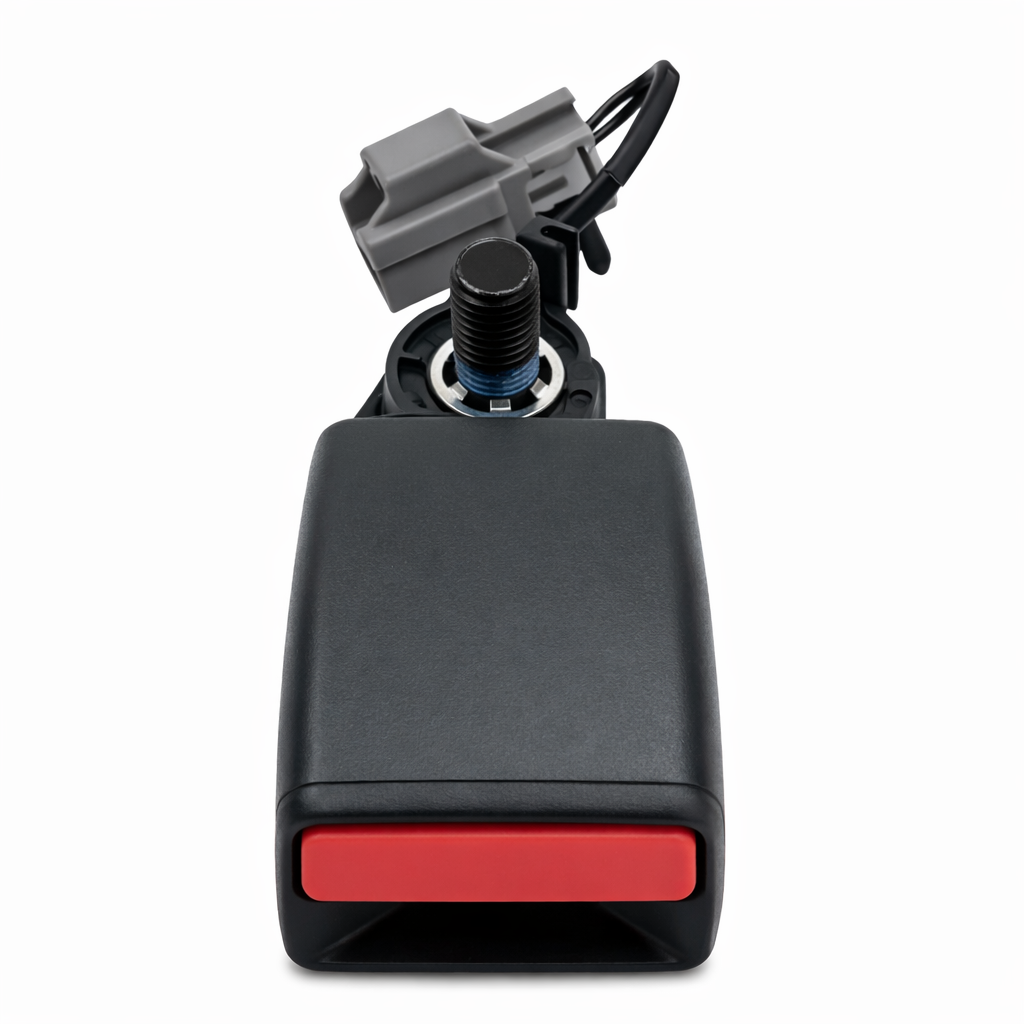Fibbia cintura di sicurezza land rover sport oem lr075710, componente originale dal 2005, visibile in primo piano