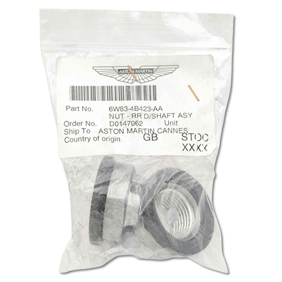 Aston martin dado albero di trasmissione posteriore oem 6w83 4b423 aa dal 2010