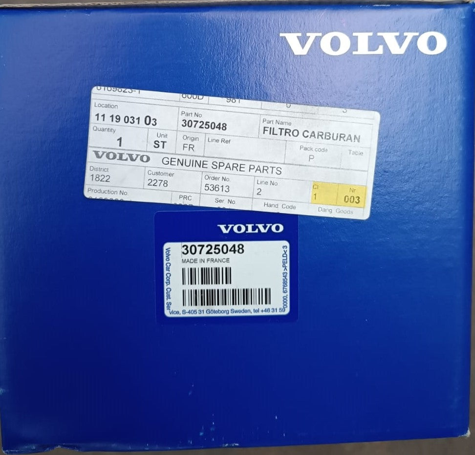 Volvo filtro carburante oem 30725048 dal 2004