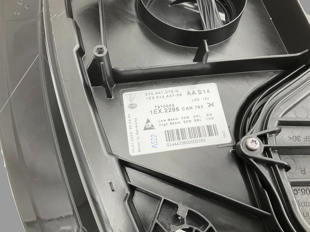 Porsche cayenne faro anteriore led destro oem 9y0941078q dal 2018