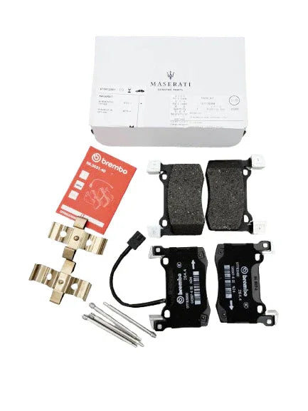 Kit pastiglie freno brembo per maserati completo di accessori, parti auto ricambio originali