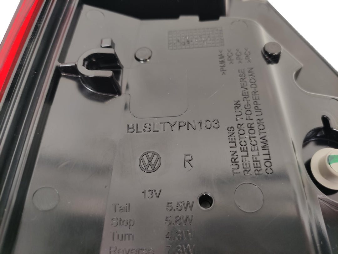 VW T6 BLACK FULL LED 1PORTA Originale Fanale Posteriore DX   7LA945208A