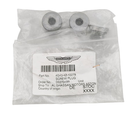 Aston martin tappo a vite filettato motore oem 4g43 42 10279 dal 2004