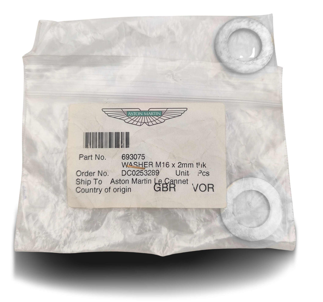 ASTON MARTIN Rondella M16 x 2mm spessore OEM 693075