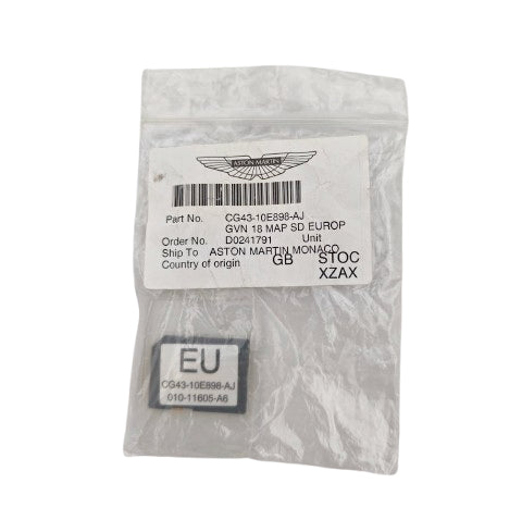 ASTON MARTIN Scheda SD mappe Europa OEM CG43-10E898-AJ dal 2010