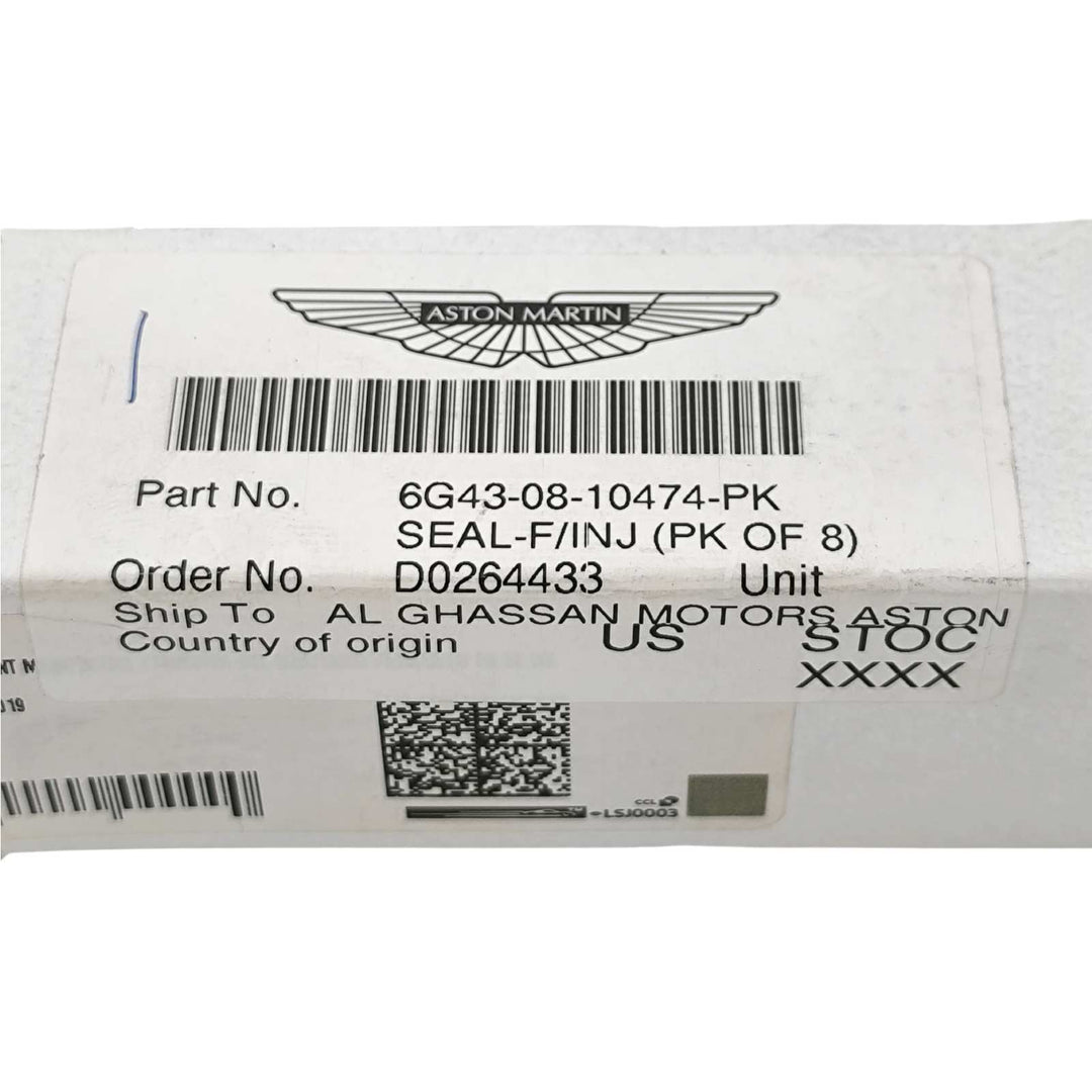 ASTON MARTIN Guarnizioni Iniettori DB9 OEM 6G43-08-10474-PK dal 2004