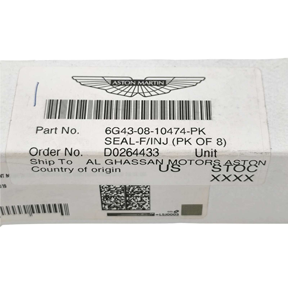 Aston martin guarnizioni iniettori db9 oem 6g43 08 10474 pk dal 2004
