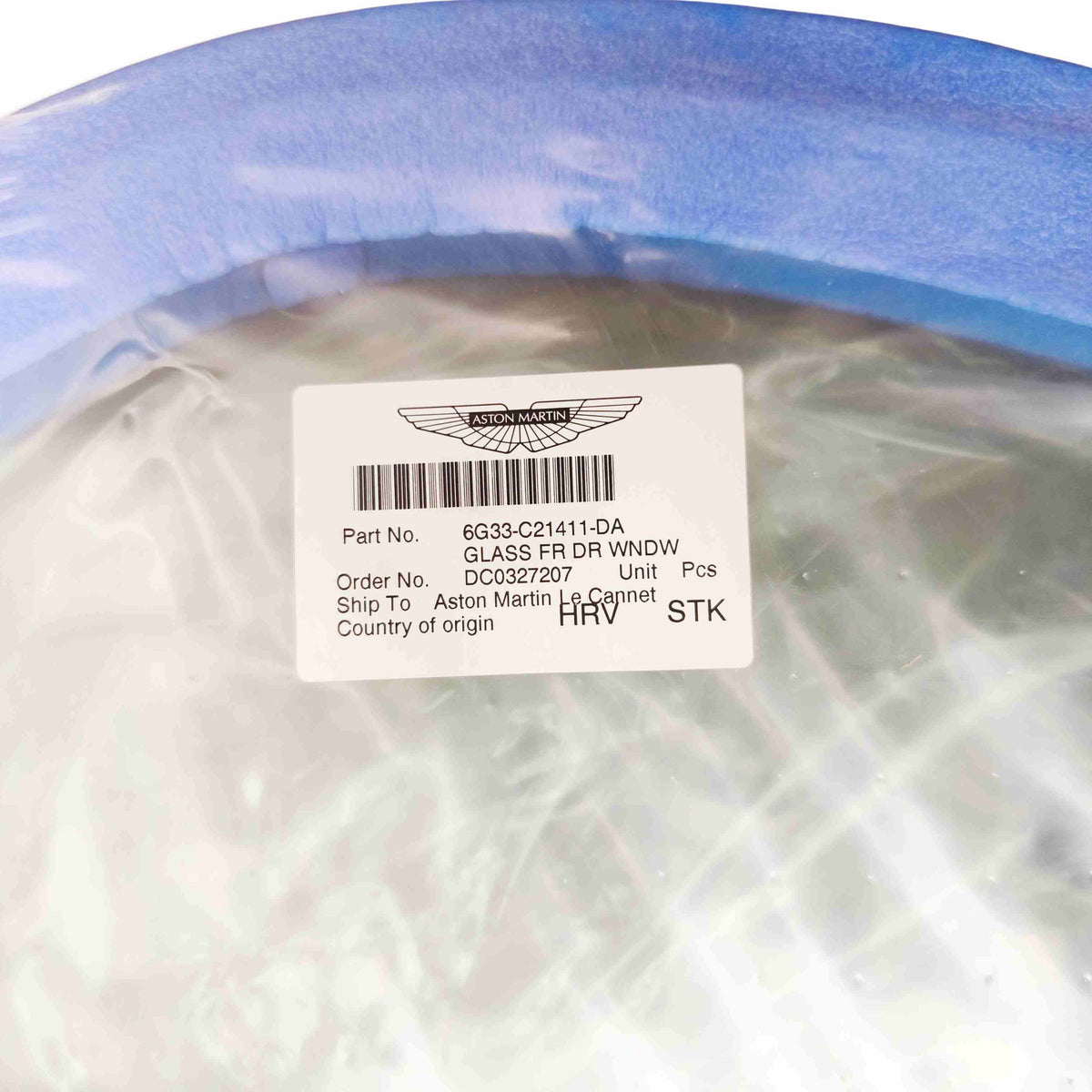 Aston martin lato sinistro finestrino vetro anteriore v8 oem 6g33 c21411 da dal 2005