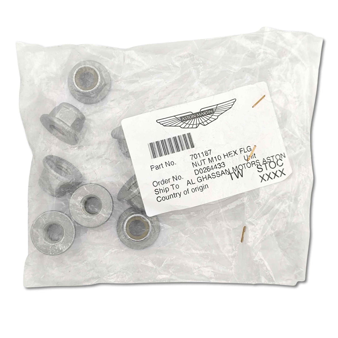 ASTON MARTIN Dado esagonale flangiato M10 OEM 701187 dal 2007
