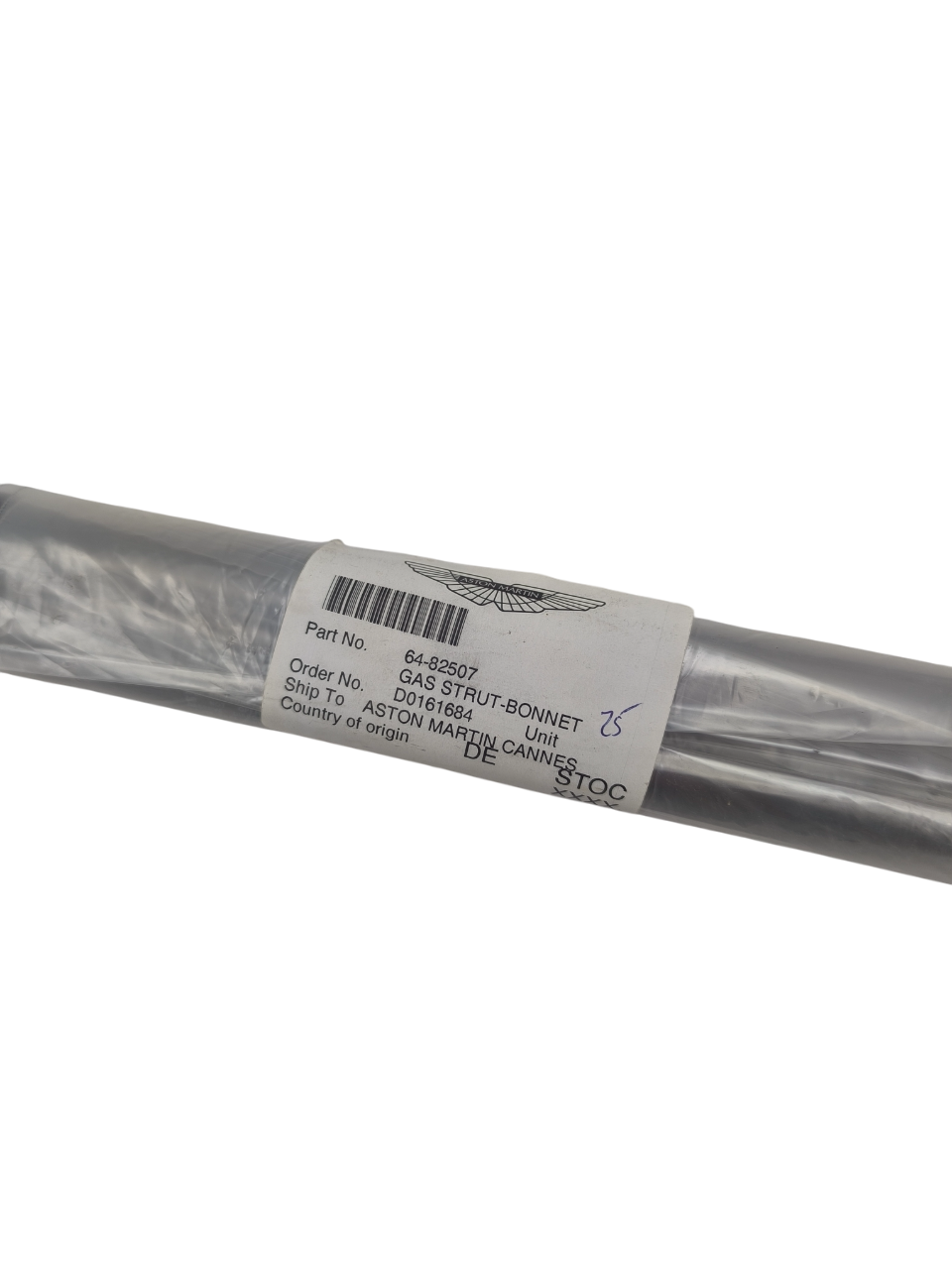 Aston martin pistone a gas per cofano oem 64 82507