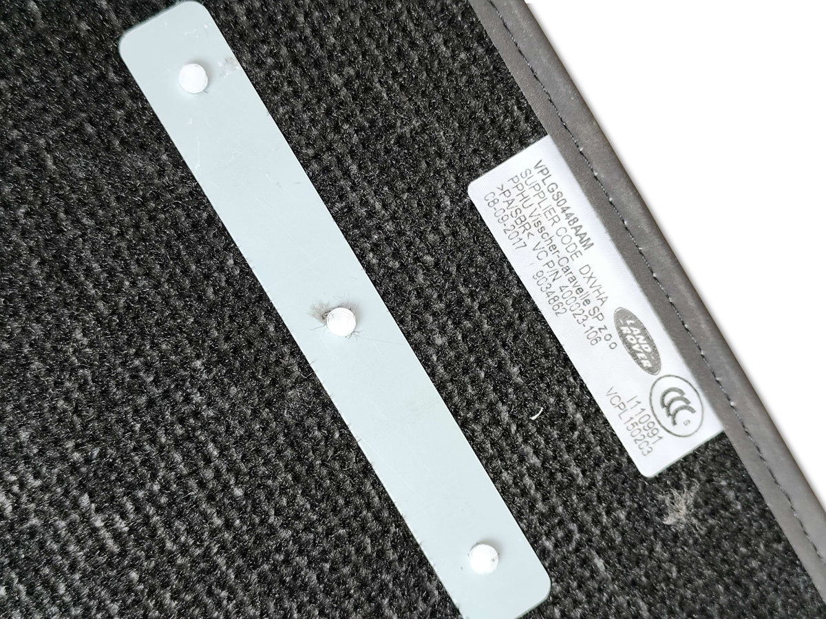 Set di tappetini di lusso in moquette espresso per land rover, componente oem vplgs0448aam, visibili in immagine