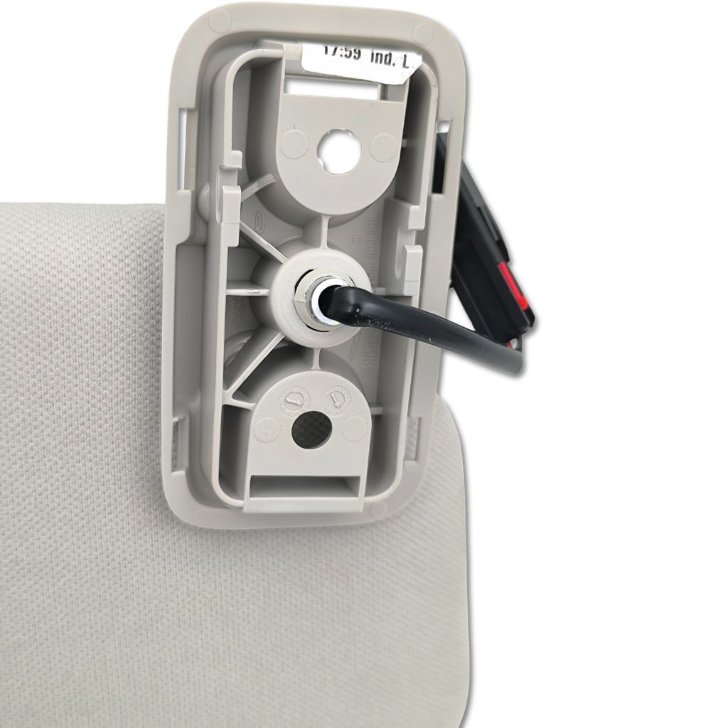 Supporto aletta parasole Land Rover OEM LR091418, componente per veicolo Land Rover, visibile in immagine.