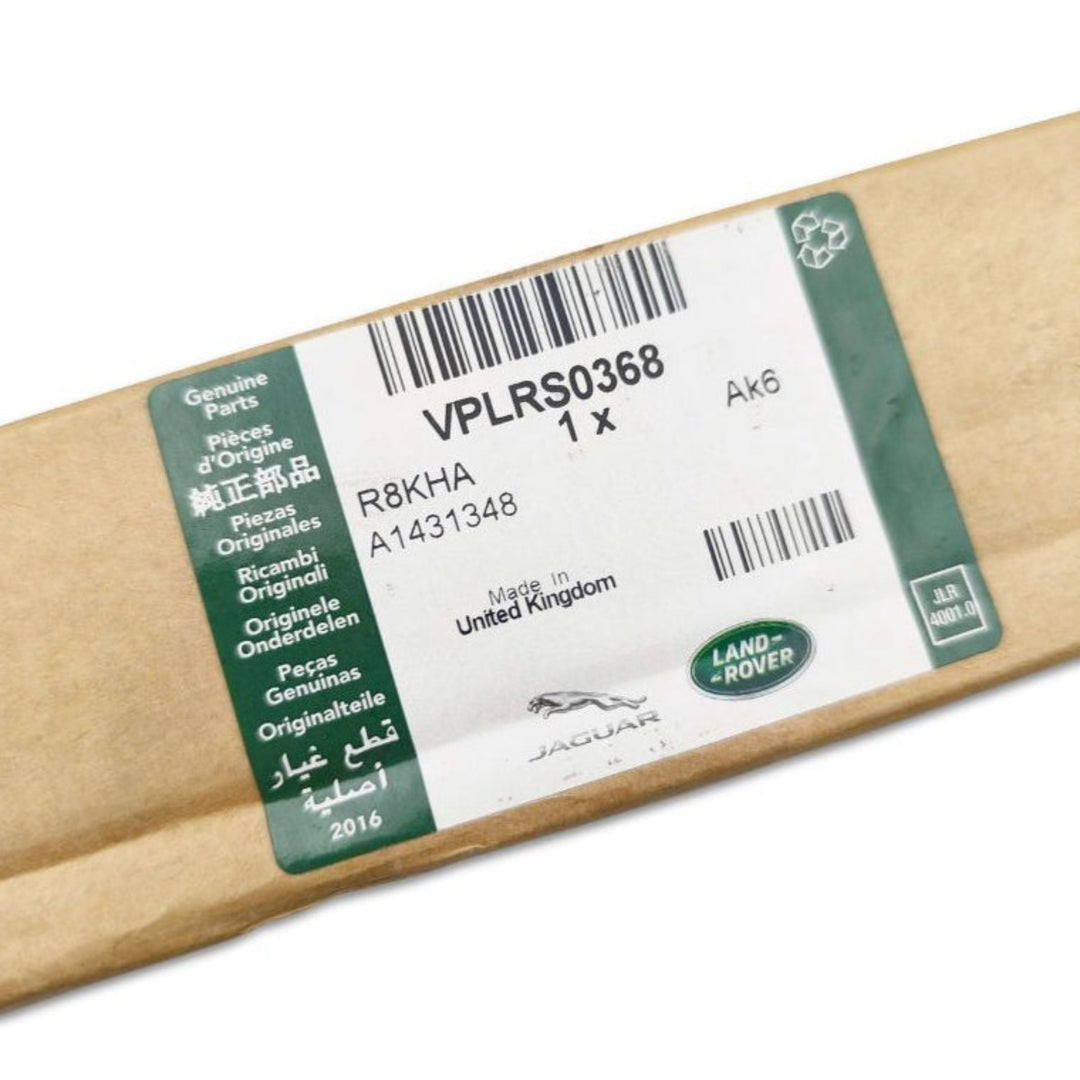 Battitacco esterni per porta Land Rover OEM VPLRS0368, componente resistente con etichetta visibile.