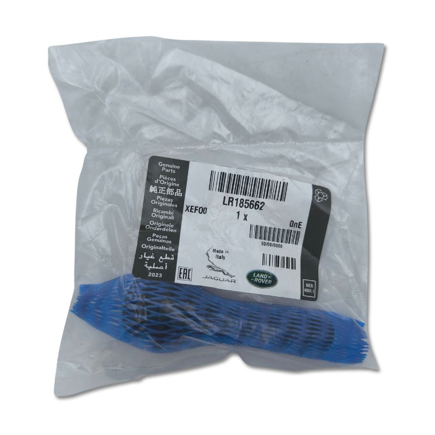 Bullone ruota Land Rover OEM LR185662 con etichetta, componente originale per veicoli Land Rover.