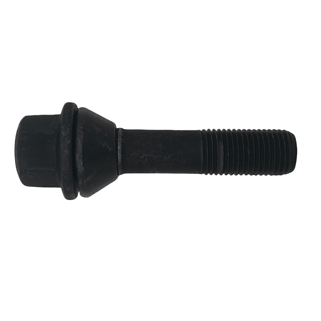 Bullone ruota originale Land Rover LR185662, componente OEM per veicoli Land Rover, visibile in primo piano.