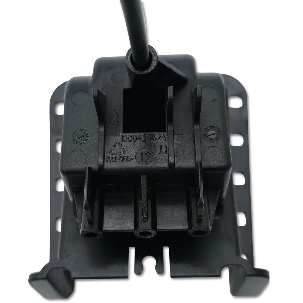 Chiusura sedile ribaltabile posteriore Land Rover OEM LR068047, componente per veicoli Land Rover, vista retro.