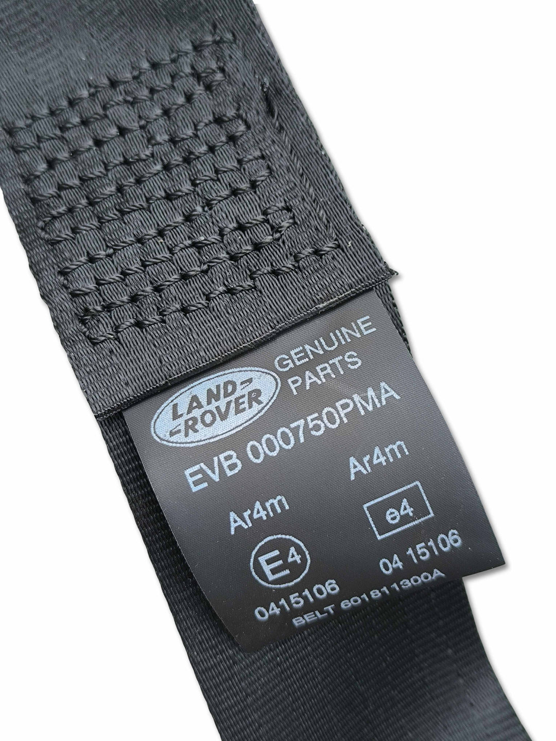 Cintura di sicurezza anteriore sinistra originale Land Rover EVB000750PMA, componente di sicurezza auto OEM.