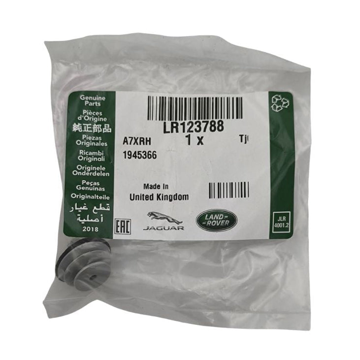 Clip Land Rover OEM LR123788 per pannello rivestimento portellone, componente di ricambio originale Land Rover.