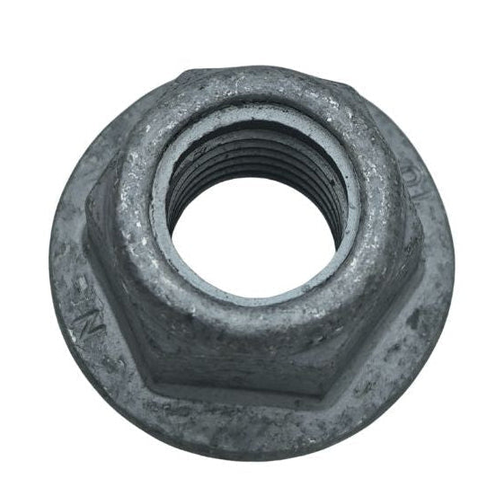 Dado esagonale OEM Land Rover FY114056, componente meccanico, testa visibile, parte di un veicolo Land Rover.