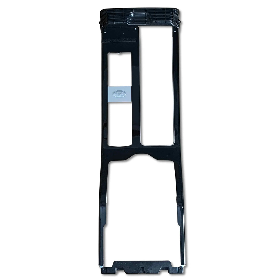 Finitura console centrale superiore Land Rover nero OEM LR099885, componente originale per interni SUV.