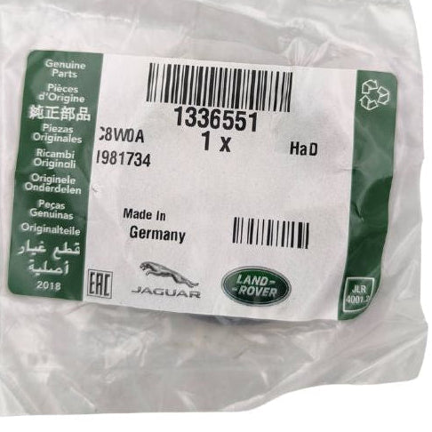 Guarnizione oem land rover modello 1336551, componente auto con etichetta, ricambio originale land rover