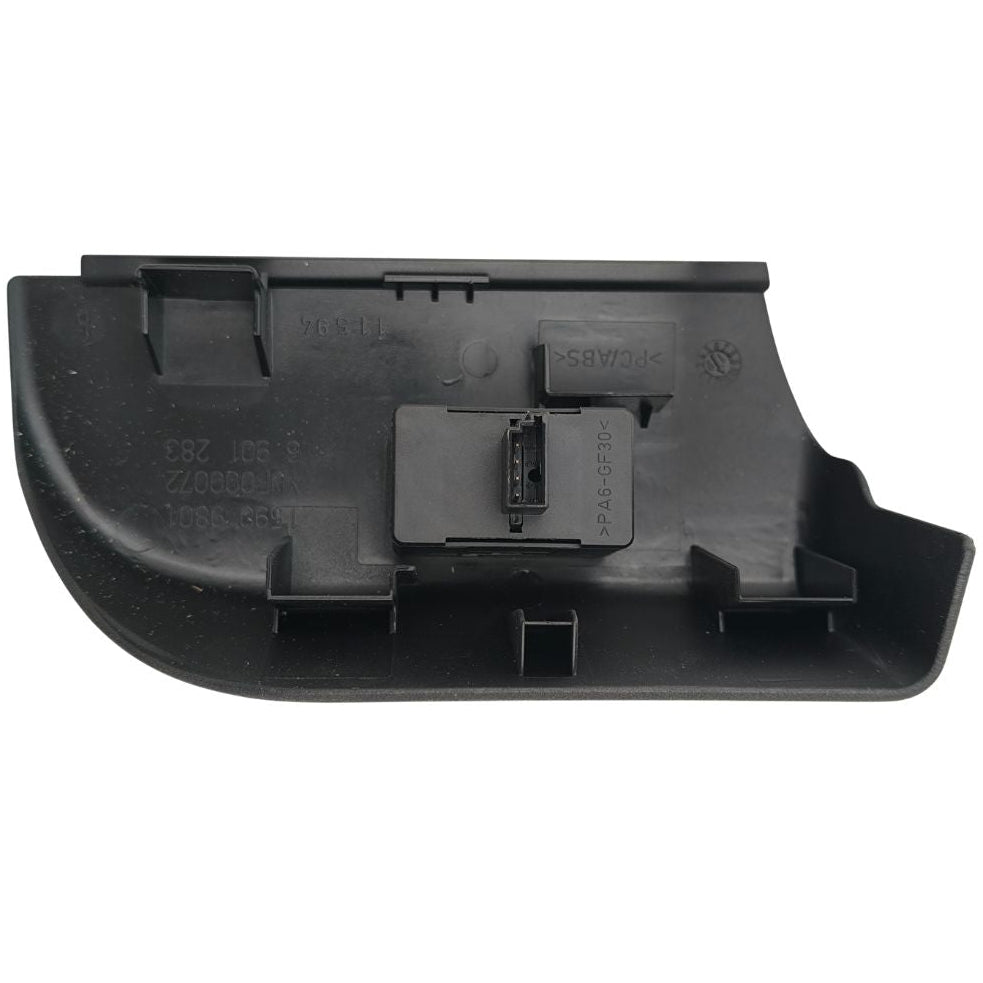 Interruttore porta posteriore Land Rover OEM YUF000072PVA, componente per veicolo, vista orizzontale, parte del sistema di controllo.