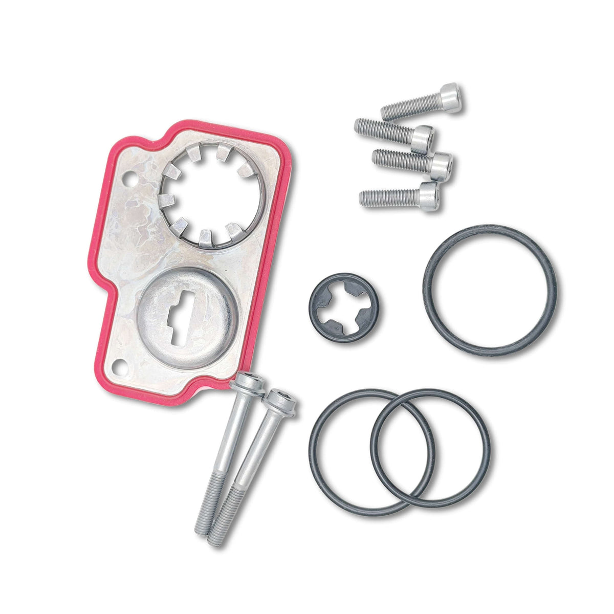 Kit paraolio originale land rover lr003142, componenti di ricambio per veicolo land rover, immagine mostra il componente posteriore