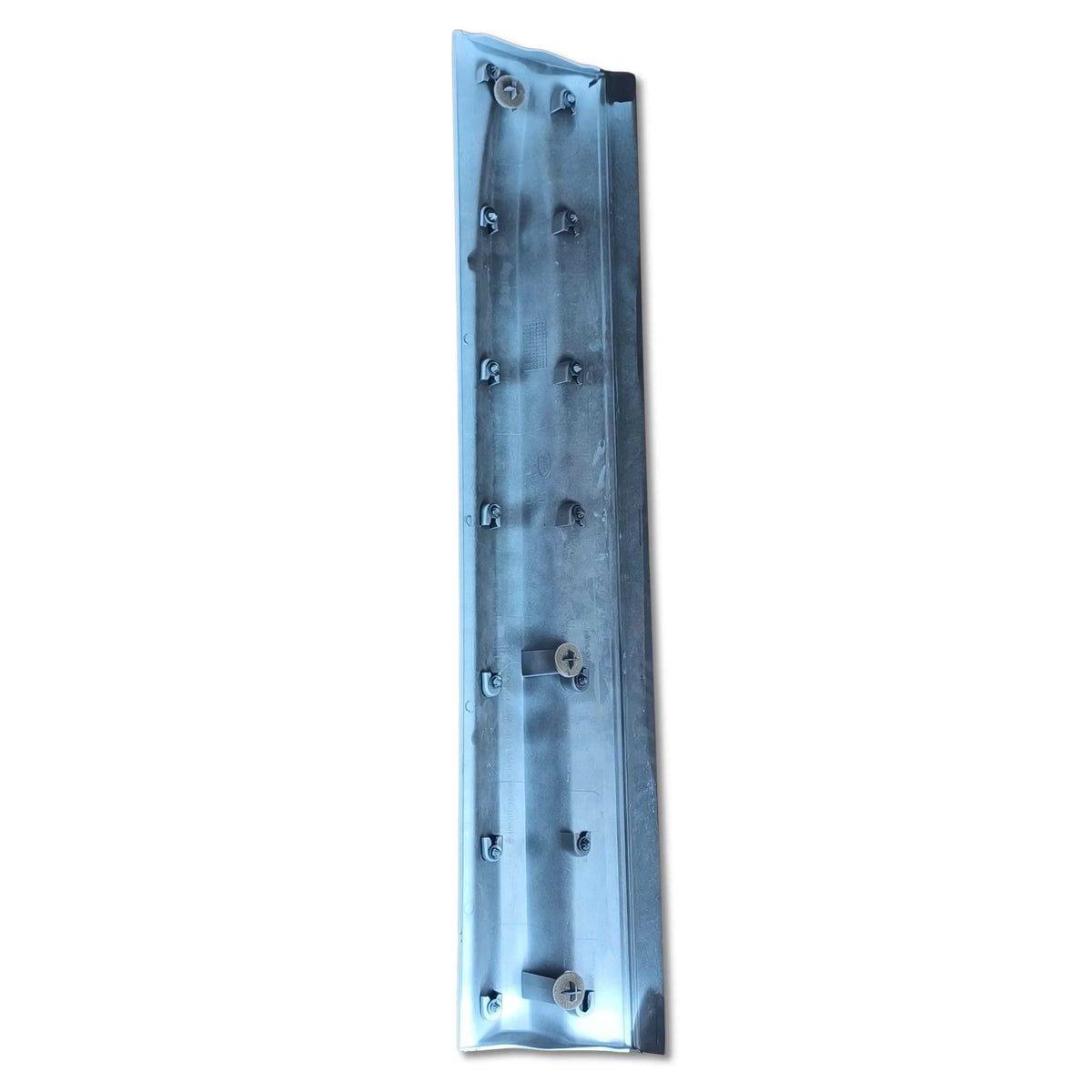 Modanatura esterna porta anteriore sinistra land rover, ricambio originale lr044655, dettagli visibili sulla superficie