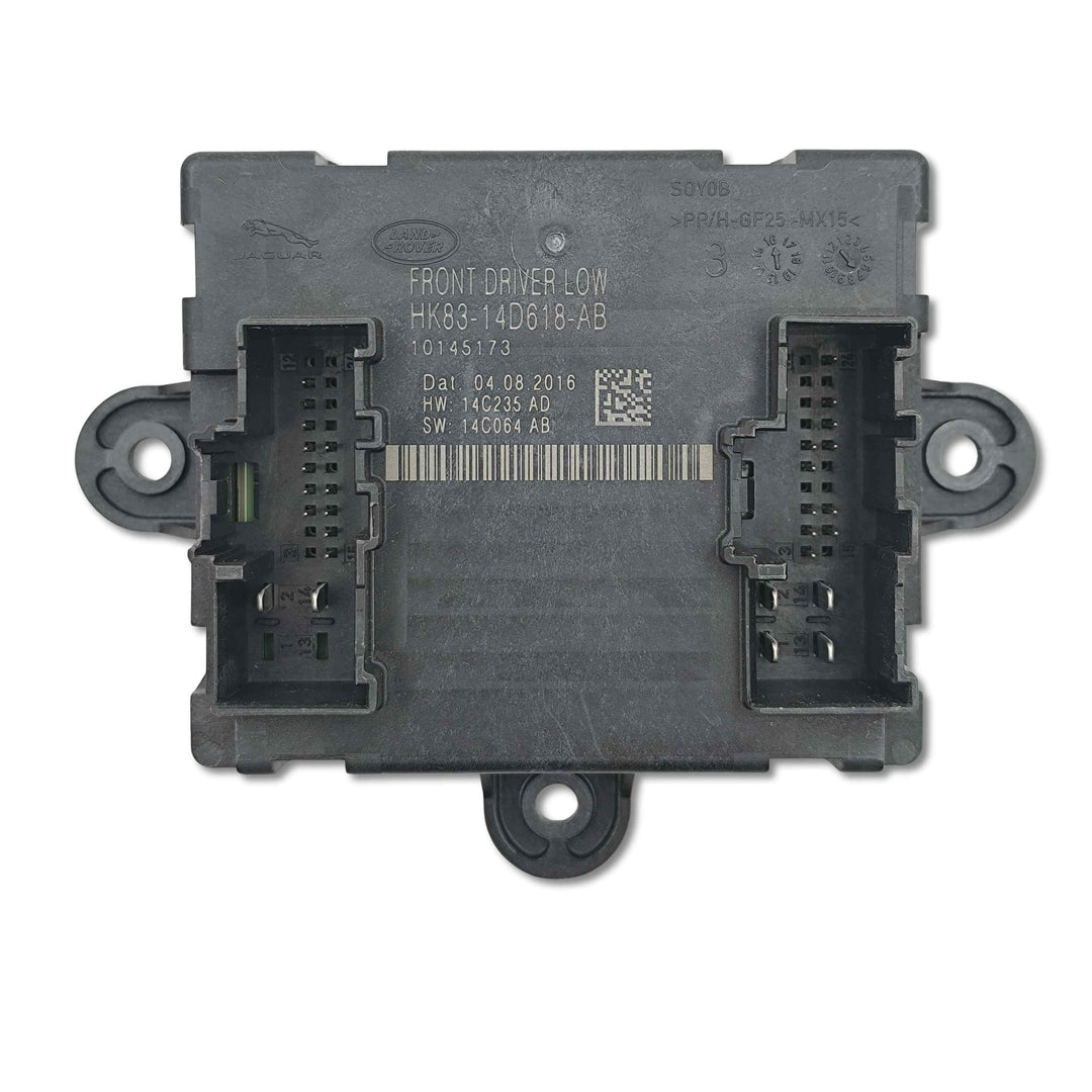 Modulo controllo alzacristalli originale Land Rover LR095496, componente di ricambio per sistema di finestrini elettrici.