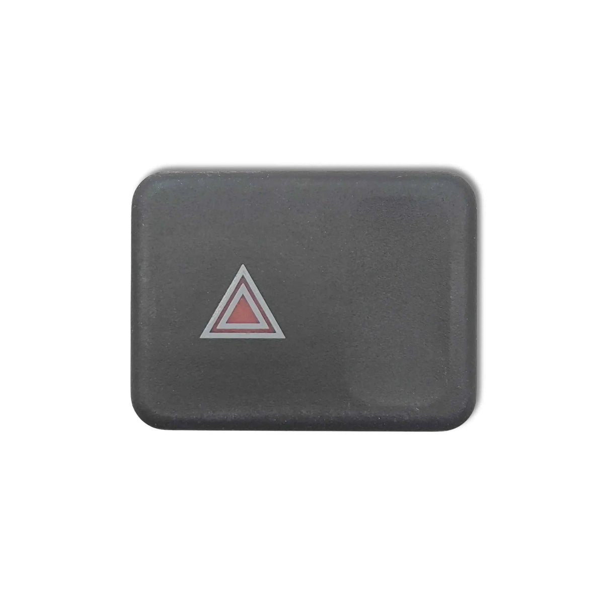 Land rover hazard warning light switch button with red triangle on black plastic